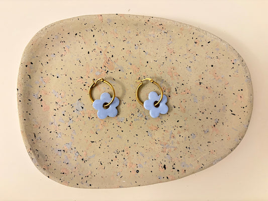 Boucles Pampilles - NINA - Bleu pastel